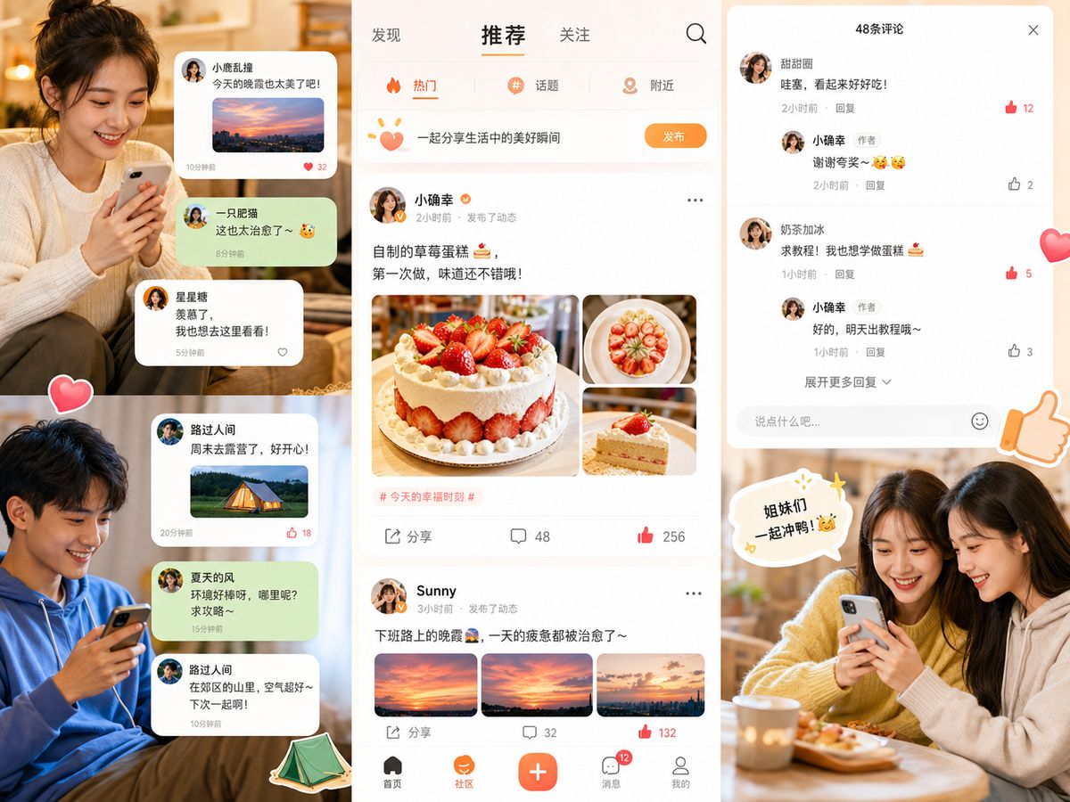 网红主播传媒社区互动